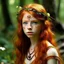 Placeholder: pretty girl, aged 19, ginger, conventionally attractive, dreamy, faun, satyr, tribal