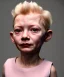 Placeholder: Tilda swinton toddler, full body, shoe, dress, soft skin, dramatic lighting, hyper realistic