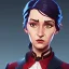 Placeholder: Portrait of a 30 year old sorceress like Mary Poppins