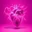 Placeholder: electric heart in a pink background