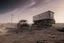 Placeholder: A Tesla 'Semi' (semi truck) is parked, at the lunar landing site of the 'Apollo 11'. (CINEMATIC, WIDE ANGLE LENS, PHOTO REAL)