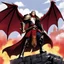 Placeholder: on the top of the tower [art for wii No More Heroes style with thick lines] Last of the Dragon-Blooded kings, Uther rose as a Romano-British warlord during the age of collapse. He bore the standard of the red dragon—symbol of fire, war, and conquest—and ruled with iron will and brutal charisma. Desperate to secure his legacy, he bargained with Merlin for power, deceived Igraine, and sired a son in secret: Arthur. Though mighty in battle, Uther’s pride and ambition fractured the realm, leaving be