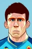 Placeholder: James Milner English football player cartoon 2d