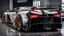 Placeholder: Bugatti Centodieci MANSORY Fused with Lamborghini Veneno, Super Detailed, desktop wallpaper, 4K, Rear view, in a dealership