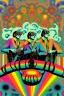 Placeholder: copertina album musicale anni 60 di band stile trip acidi fluo