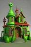 Placeholder: 3d the grinch house front façade