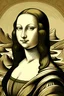 Placeholder: Dibujo de la Mona Lisa y en vez de tener pelo castaño que sea rubio
