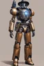 Placeholder: A Star Wars Combat Droid, Wearing Western Cowboy Clothes, Armour looks like Halo, Wearing a cowboy hat and a Cowboy Over-Coat.