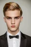 Placeholder: young blonde pretty male formal portrait
