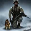 Placeholder: shiba inu US army black ops soldier