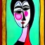 Placeholder: portrait of a woman picasso style