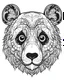 Placeholder: outline art for Panda pages, white background, Sketch style, only use outline, Mandala style, clean minimalist line art, white background, no shadows and clear and well outlined