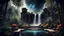 Placeholder: My With dreams. In the garden my mind bows . The lost temple aztec in the midst in the jungle palms , A rocky mountain where a large waterfall falls from the sky. space color is black , where you can see the fire and smell the smoke, galaxy, space, ethereal space, panorama. With the songs of dawn and the sadness of sleep Every leaf - that trembles in the embrace of the green My With dreams, An otherworldly planet,
