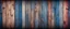 Placeholder: Hyper Realistic navy-blue & maroon multicolor grungy rustic wooden plank texture with vignette effect