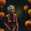 Placeholder: An amusing parody, an old, decomposing zombiegorillawitch with 1st degree burned skin and pixie-cut hair, wearing rotting underwear, 4k, 8k, 32k UHD, Hyper realistic, extremely colorful, vibrant, photorealistic, realistic, sharp, highly detailed, professional quality,