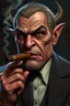 Placeholder: orcish mafia boss with a cigar