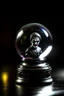 Placeholder: glass crystal ball with joker inside against pitch black background, shot on Hasselblad h6d-400c, zeiss prime lens, bokeh like f/0.8, tilt-shift lens 8k, high detail, smooth render, down-light, unreal engine, prize winning