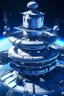 Placeholder: futuristit space station on planet