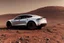 Placeholder: A Tesla 'Model Y' is racing at top speed, at the Cydonia region on Mars. (CINEMATIC, WIDE ANGLE LENS, PHOTO REAL)