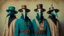 Placeholder: Wes Anderson film inspired hero image of 3 figures wearing plague doctor masks