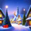 Placeholder: Christmas eve, small town, detailed, artistic