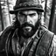 Placeholder: You dig deeper into my dreams. You feel it, you know... whatever I draw... You know you can stop it... You won't stop it. You live through your dreams. They've been getting worse for time now... Fools... The story begins with a lumberjack, a figure of rugged strength and primal power. His gaze pierces through the camera lens, sending a chill down your spine. His middle finger pressed against his lips, a gesture of silence that holds a dark promise. The scars crisscrossing his weathered face tell