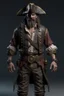 Placeholder: pirate, realistic style, full figure frontal view