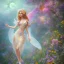 Placeholder: bright fairy in a flowery landscape