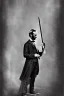 Placeholder: Abraham Lincoln holding a six inch long wooden stake vintage photography, beautiful, Tumblr aesthetic, retro vintage style, HD photography, hyperrealism