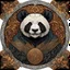 Placeholder: celtic panda I centered | symmetrical | key visual | intricate | highly detailed | iconic | precise lineart | vibrant and natural all round colors | comprehensive cinematic | alphonse mucha style illustration I very high resolution | sharp focus | poster | no watermarks I plain black background I image to fit within the square