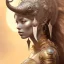 Placeholder: ssango fantasy, fantasy magic, intricate, sharp focus, illustration, highly detailed, digital painting, concept art, matte, artgerm and paul lewin and kehinde wiley, masterpiece silver elephant head bronze Asian African girl nice breast Hawaiian hair turquoise golden waves