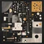 Placeholder: Malignantly useless, remedies of tragedy, abstract surrealism, by Arthur Secunda and Victor Pasmore and Wassily Kandinsky, maximalist mind-bending illustration; asymmetric; dark colors, eerie, vertical and horizontal morse code dots and dashes, by Colin McCahon