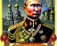 Placeholder: atomic bomb evil Russia president satan fangs Vladimir Putin,