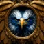 Placeholder: eagle, feathers, 17th century, dark setting, insanely detailed, 16k resolution, perfect eyes, round pupil, cinematic smooth, intricate detail, painted Renaissance style, dark blue pick