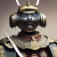 Placeholder: beautiful transparent smooth realistic japan robot samurai with cat face, extremely sharp detail, finely tuned detail, ultra high definition, 8k, unreal engine 5, ultra sharp focus, accurate wings, in fly mode