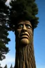 Placeholder: A tall pine tree with a human-like face that can talk