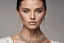 Placeholder: image of a woman with a necklace and earrings, by Emma Andijewska, chaumet style, bvlgari jewelry, inspired by Emma Andijewska, zoomed in, chaumet, by Zahari Zograf, by Mathias Kollros, slicked-back hair, soft portrait shot 8 k, beauty campaign, close portrait