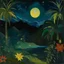 Placeholder: A black outer space with fast shooting stars painted by Paul Gauguin