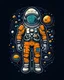 Placeholder: space man design for product clothing