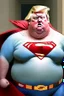 Placeholder: fat superman with donald trump's head