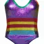 Placeholder: Glittery rainbow swimsuit