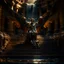 Placeholder: portrait fantastic flying winged medusa in front of a staircase into a portal to the desert in the middle of a waterfall, photo-realistic, shot on Hasselblad h6d-400c, zeiss prime lens, bokeh like f/0.8, tilt-shift lens 8k, high detail, smooth render, down-light, unreal engine, downlight, prize winning