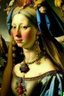 Placeholder: Johfar Bosschart style, beautiful young female in royal dress closeup portrait painted by Hieronymus Bosch