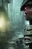 Placeholder: japan head portrait, warrior armor , village, meditation, woods, galaxy sky, 8k quality , portrait,beautiful robotic ,ghost in the shell , post-apocalyptic in a cyberpunk city, realistic, intriacte detail, sci-fi fantasy style, volumetric lighting,24mm , particales,highly detailed,cinematic, deep purple , green eyes .