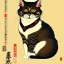 Placeholder: Ukiyo-e Style ,cute cat, with full details, full HD