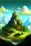 Placeholder: mountian biome fantasy whimsical