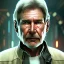 Placeholder: transparent portrait of harrison ford as han solo, brown eyes, realistic, rough face skin, cinematic lighting, photorealistic, volumetric light and shadow, hyper HD, octane render, unreal engine, insanely detailed and intricate, hyper-realistic,