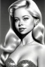 Placeholder: Photorealistic Elsa Jean portrait in black and white
