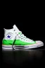 Placeholder: A converse sneaker with India's flag printed on the material, green, white and orange