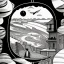 Placeholder: a alone man. pen and ink, birds eye view, illustrated by hergé, Background space and earth